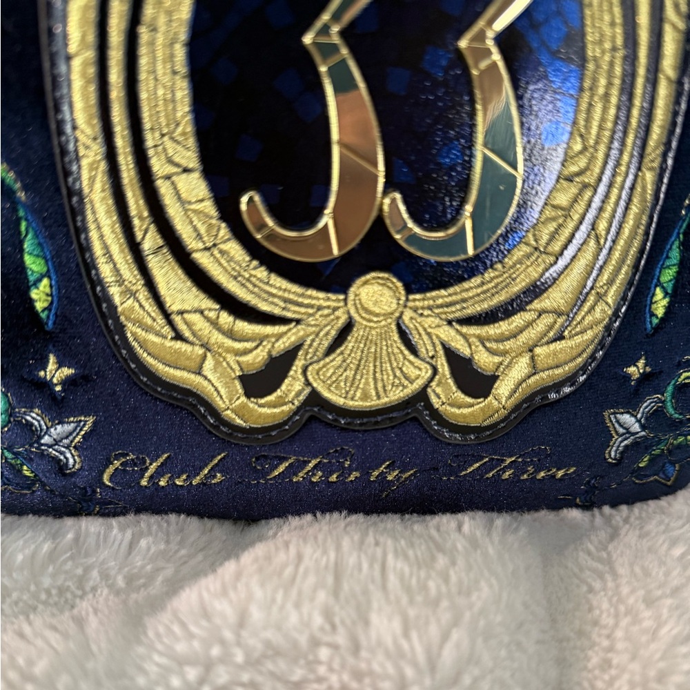 Club 33  Blue Velvet Luxury Disney Loungefly Backpack Brand New with Tags 🪄 - Picture 13 of 14